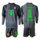 Bayern Munich Manuel Neuer #1 Golmanski Replike Gostujuci Dres za djecu 2025-26 Dugi Rukav (+ Kratke hlače)